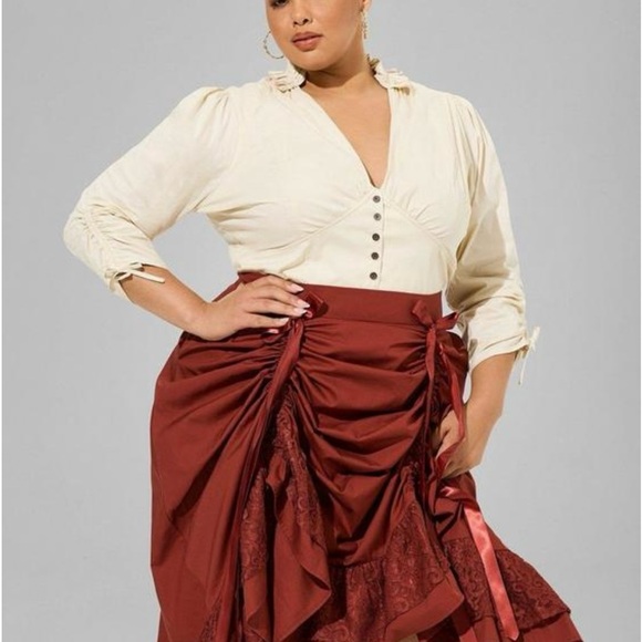 Saloon Girl or Steampunk Girl Halloween Costume (Torrid currently asking $70!) - Picture 6 of 8